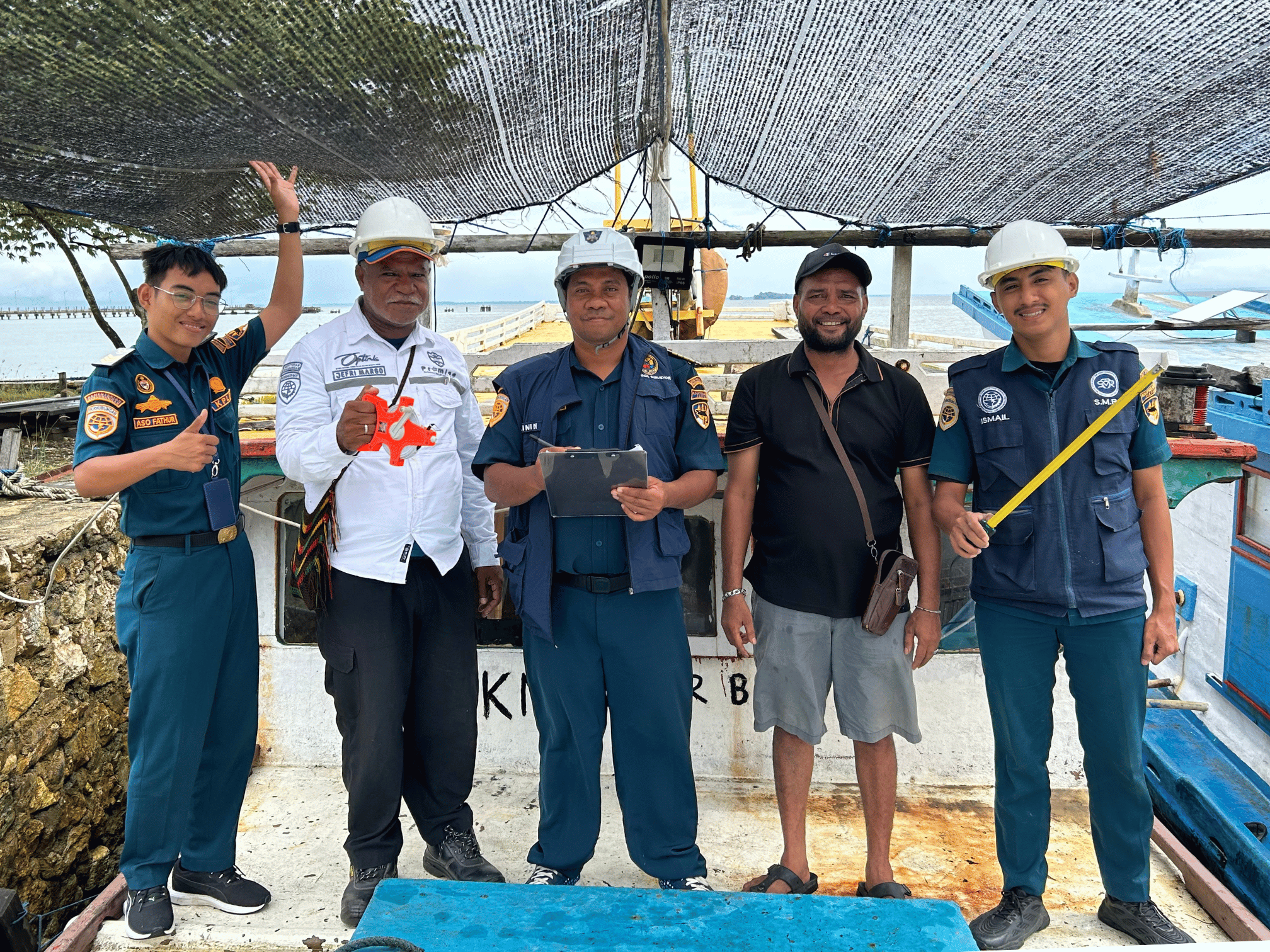 Pengukuran Kapal Barang KM. Fajar Baru 03 Di Kampung Coa, Kabupaten Kaimana, Provinsi Papua Barat